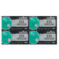 4PC SR512SW (335) GENUINE MURATA SILVER OXIDE BATTERY - MADE IN JAPAN