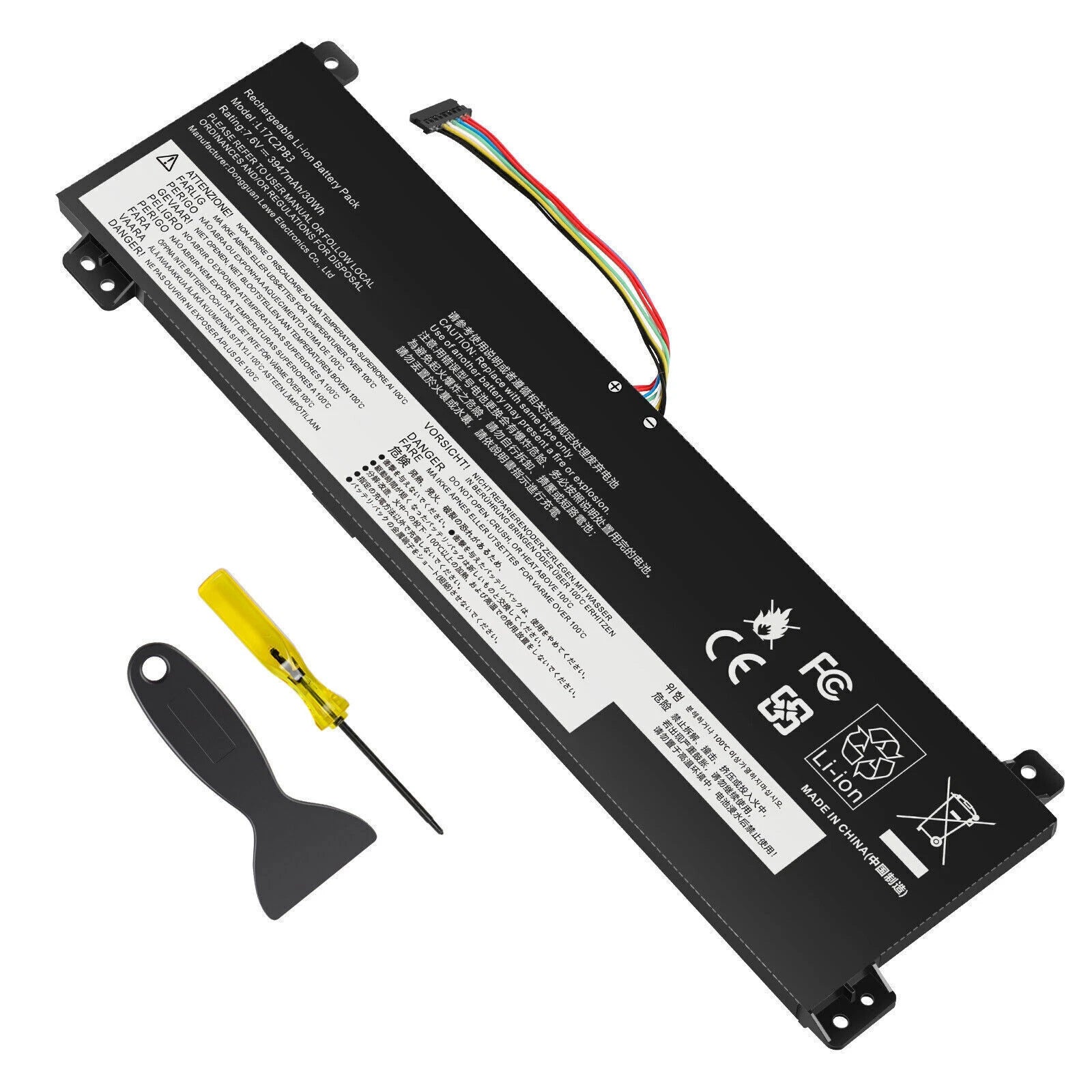 L17L2PB3 L17M2PB3 Battery for Lenovo V130-15IKB/15IGM V330-15IKB V530-15IKB 30wh