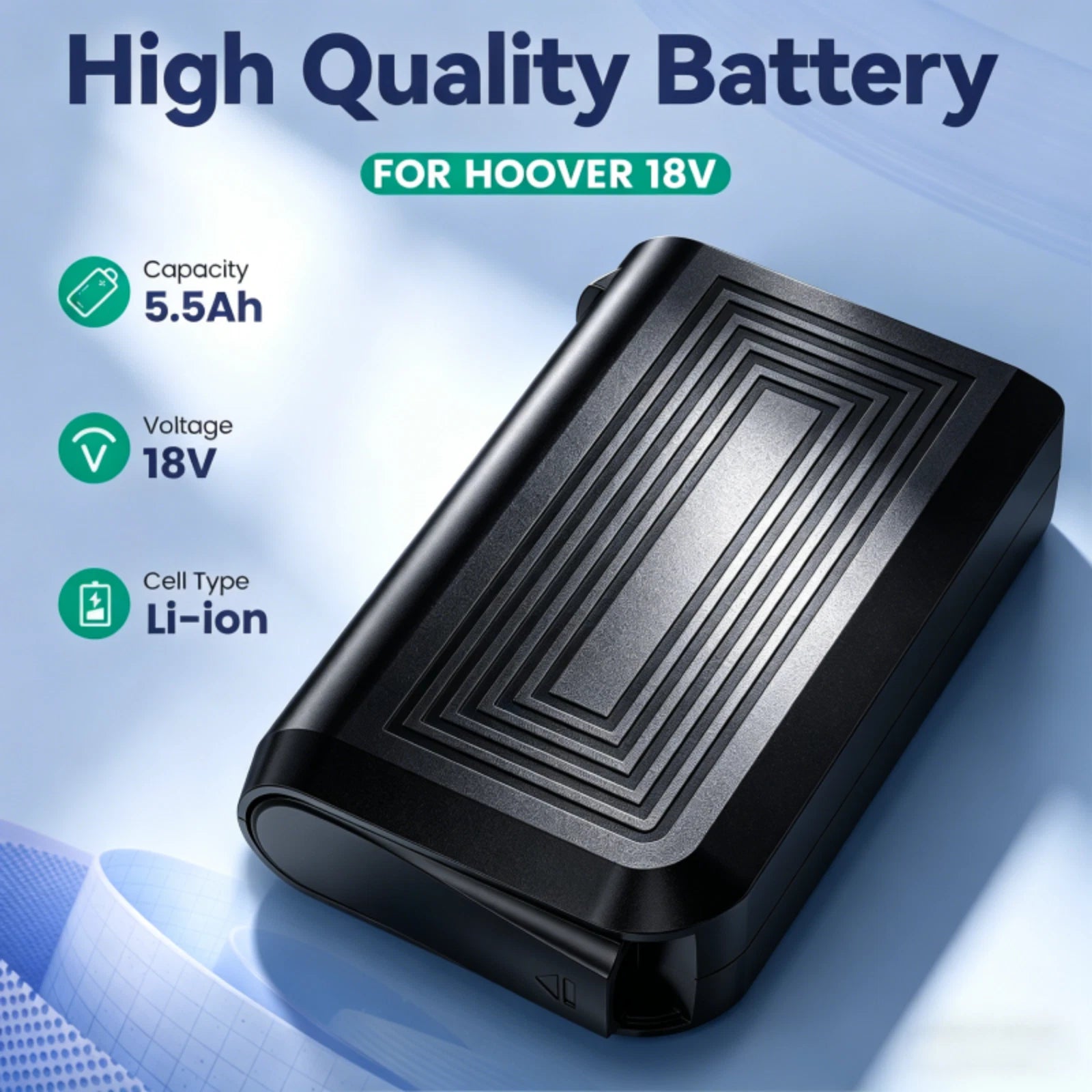18V 5500mAh Battery for Hoover LINX BH50000 BH50005 CH20110 Vacuum Cleaners