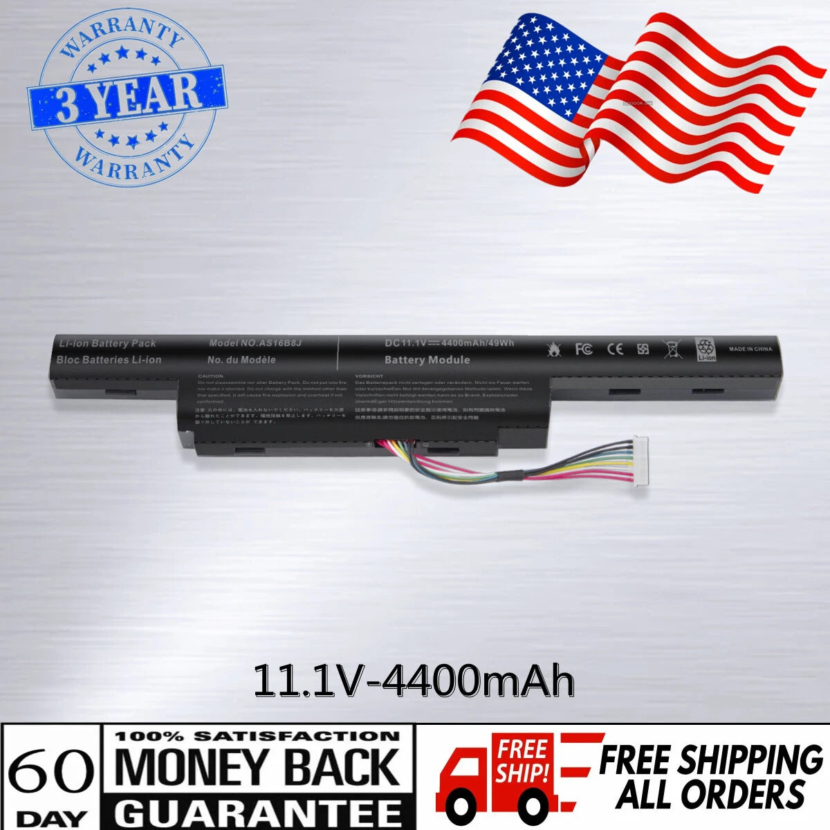 AS16B8J AS16B5J Battery For Acer Aspire S7 E5-575G E5-575G-53VG E5-575G F5-573G