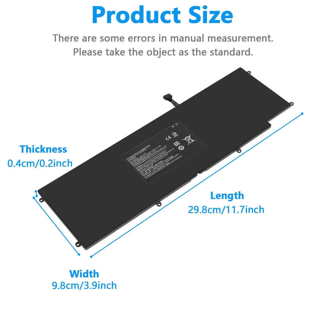 Battery for Razer Blade Stealth 2016 2017 53Wh i7-7500U RC30-0196 RZ09-0196