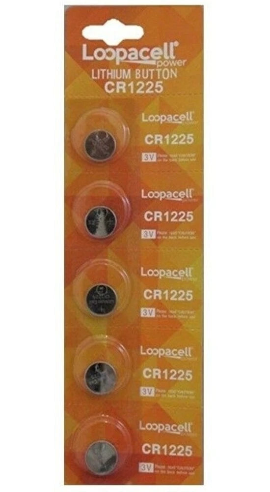 5 PCS CR1225 Coin Button Cell 3V Lithium Battery (Loopacell)