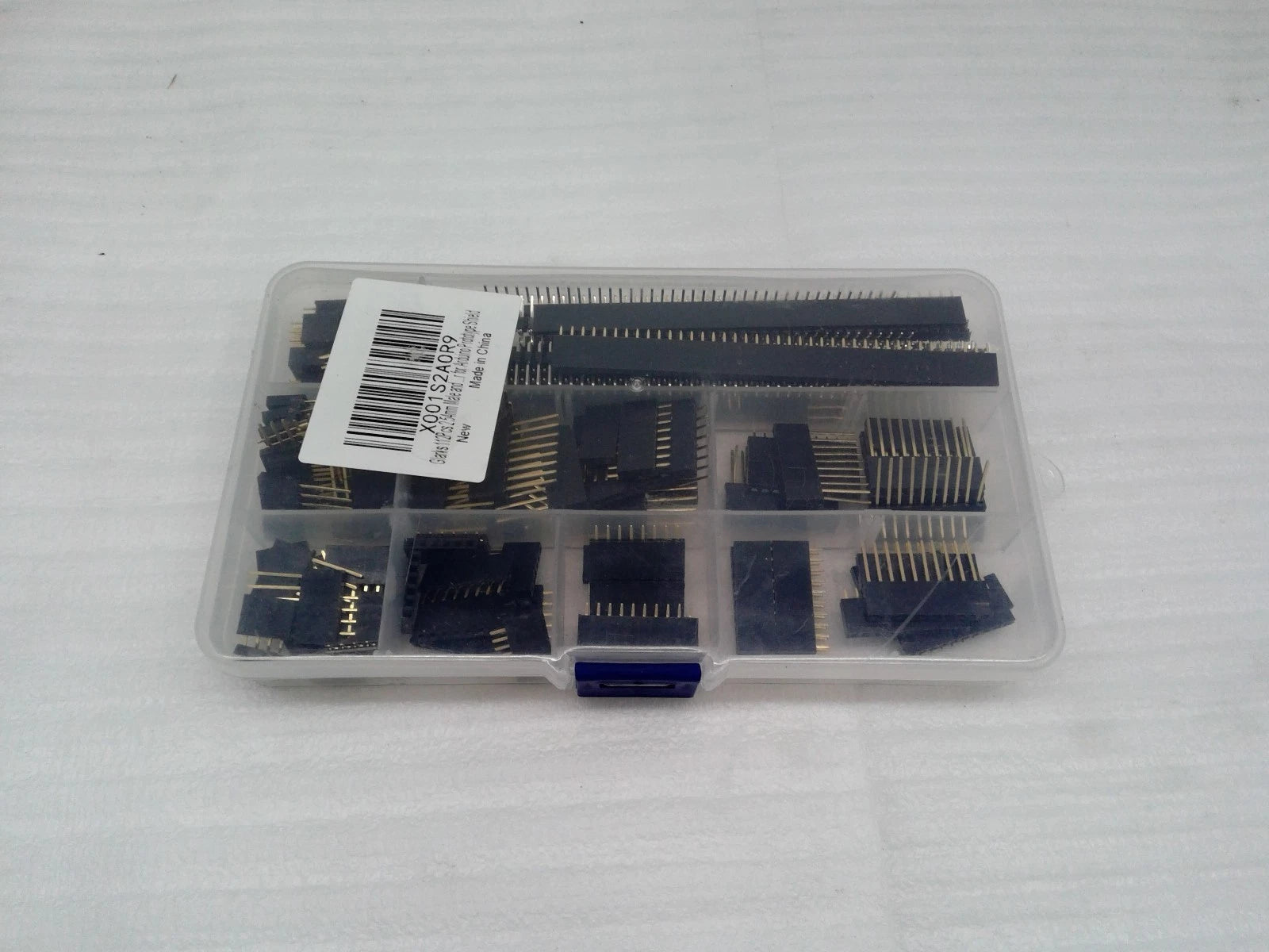 Glarks 112Pcs 2.54mm Male and Female Pin Connector Assortment Kit, 100pcs Sta...
