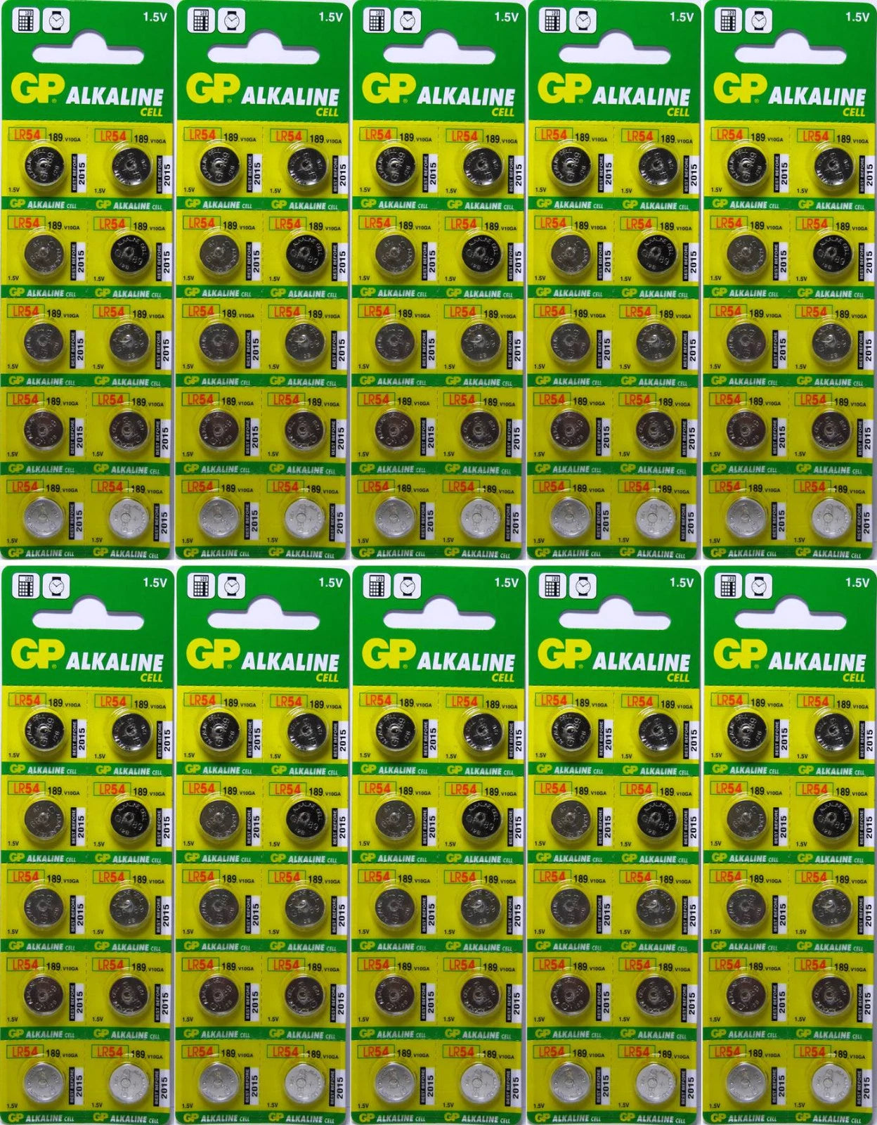 100 Alkaline LR1130 LR54 AG10 GP189 389 Button Cell 1.5v Batteries