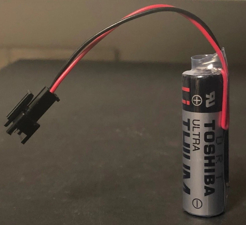 Brand New Toshiba AB-1 ER6V 3.6V 2000mah PLC Battery With Black Plug