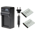 2 x ENEL10 EN-EL10 Batteries + Charger for Nikon S510 S610 S80 S570 S5100 S210