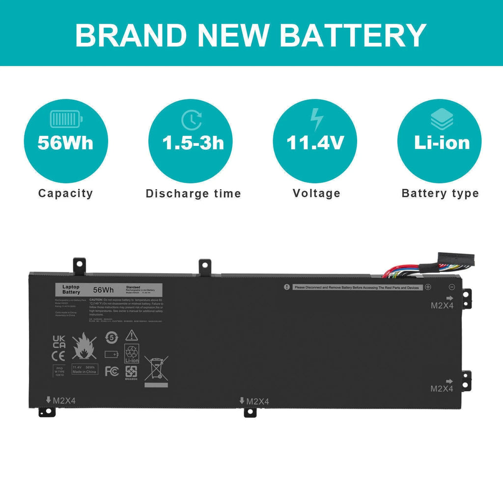 H5H20 Battery For Dell Precision 5510 5520 5530 5540 XPS 15 9560 9550 9570 RRCGW
