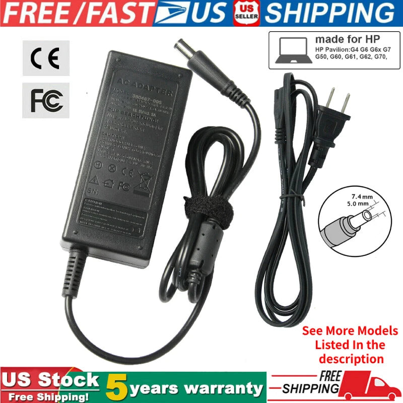 AC Adapter Laptop Charger For HP Pavilion G4 G6 G7 G50 G60 G61 G62 G70 G71 G72