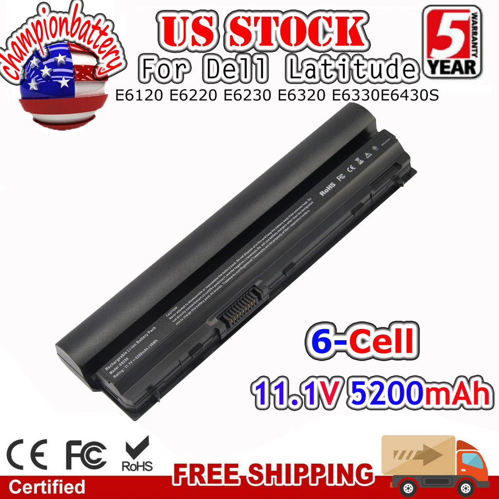 For Dell Latitude E6320 E6330 E6430s (not E6430) 65W Laptop Battery RFJMW