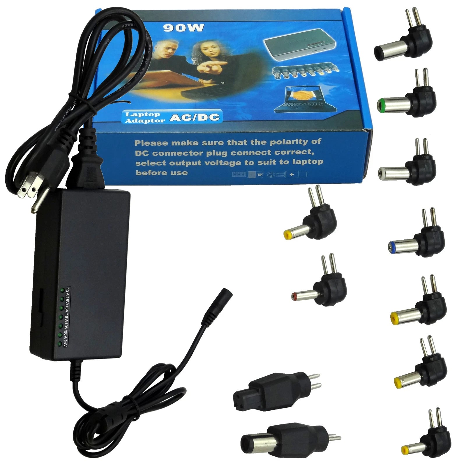 90 Watt 10tip Universal AC Adapter Power Supply Battery Charger for Laptop Noteb