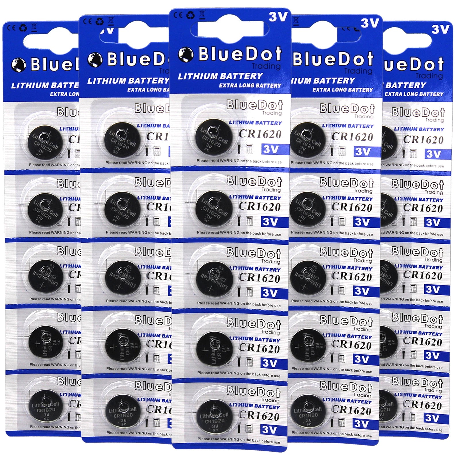 25 CR1620 CR 1620 DL1620 BR1620 3 Volt Lithium Button Cell Battery US Ship USA