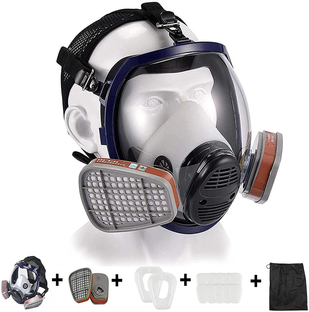 15 in 1 Full Face Gas Mask Spraying Painting 6800 Facepiece Reusable Respirator