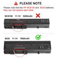 Battery 6730B For HP 6930P 8440P 8440W 6530B 6535B 6735B 58640-542 7800mAH 9Cell