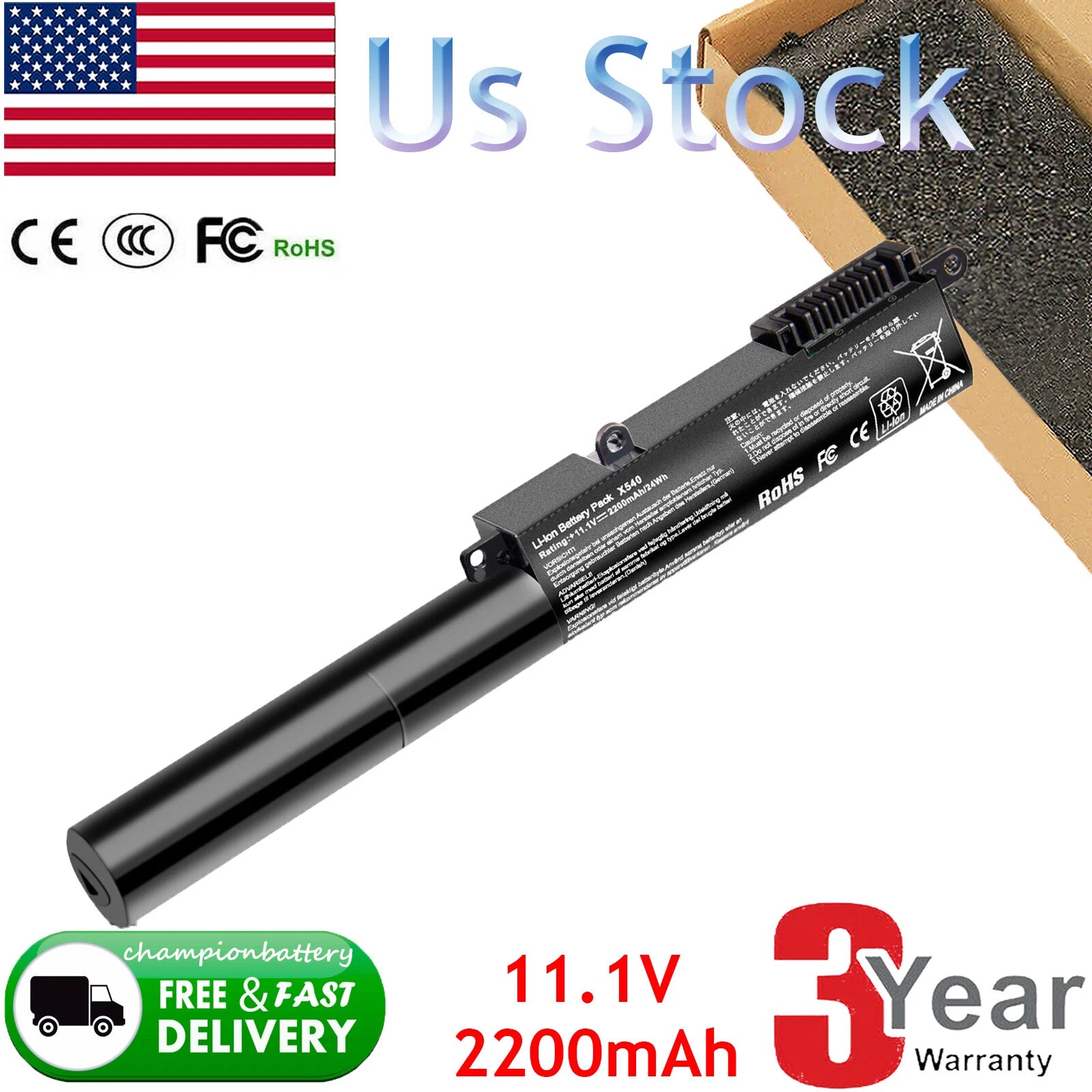A31N1519 Battery For ASUS X540s X540SA R540SA X540L X540LA-SI302 Series Laptop