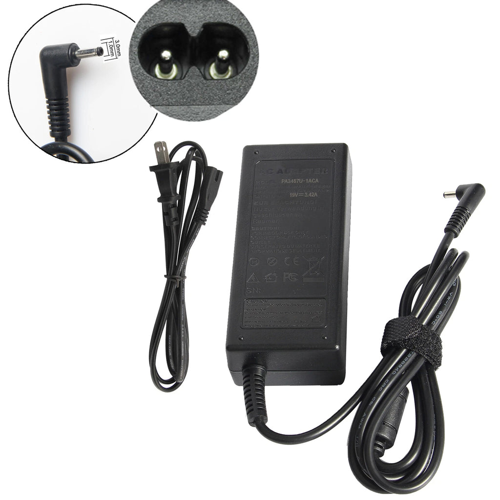 For Acer Chromebook C720 ,Iconia S5 S7 W700,Aspire Adapter Charger Power Cord B