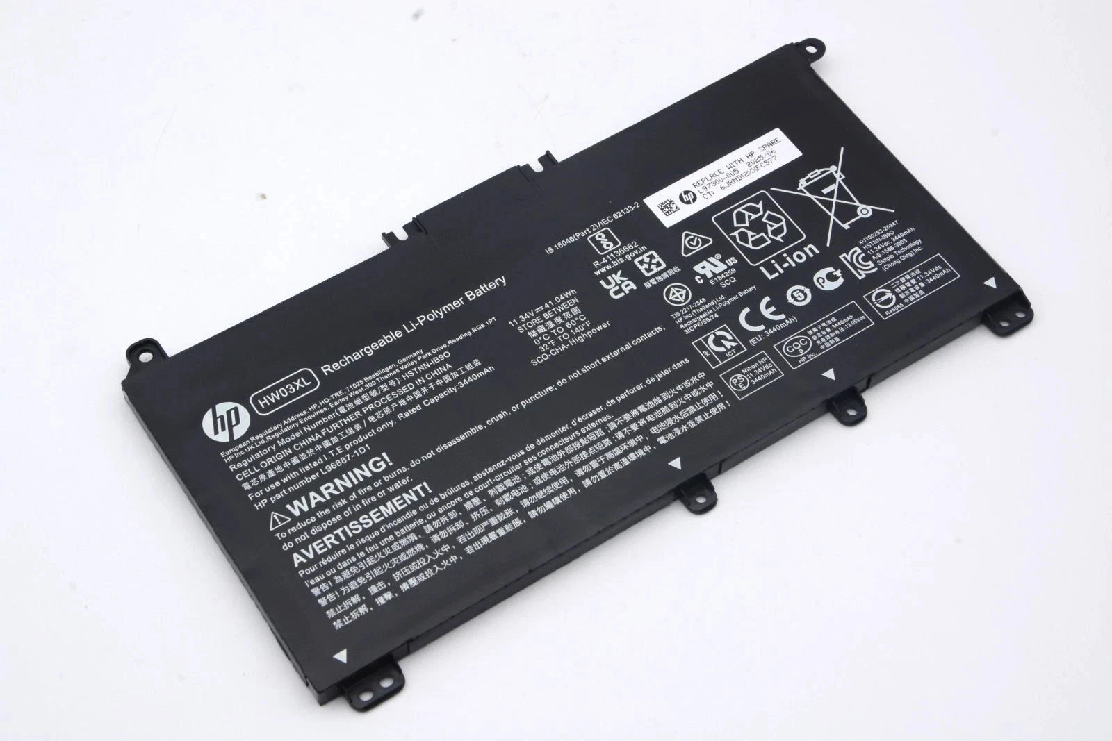 Genuine HW03XL Battery For HP Pavilion 15-EG 15-EH 17-CN 17-CP L97300-005 HWO3XL