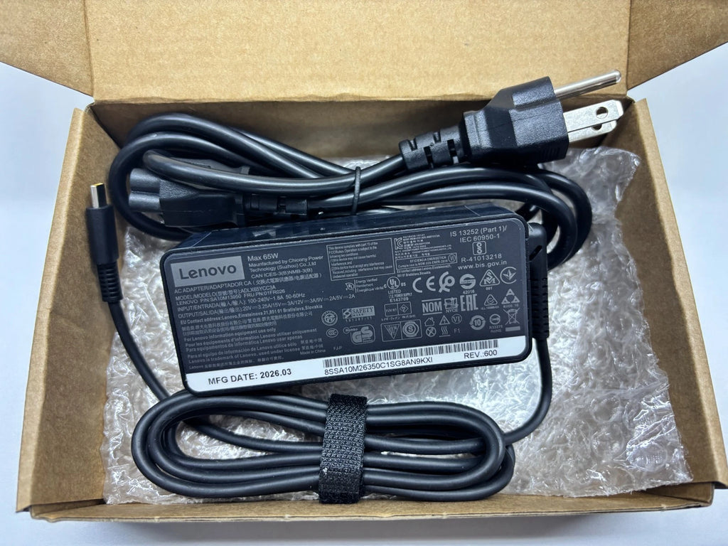 Genuine 65W USB-C Type-C Laptop Adapter Charger Lenovo ADLX65YLC3A ThinkPad X1