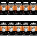10 x Duracell 2450 CR2450 DL2450 3V Lithium Coin Cell Battery