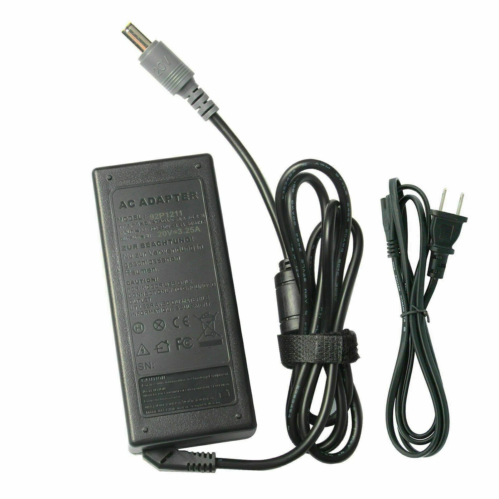 65W AC Adapter Charger For Lenovo Thinkpad X100e X120e X121e X130e X131e X200 US