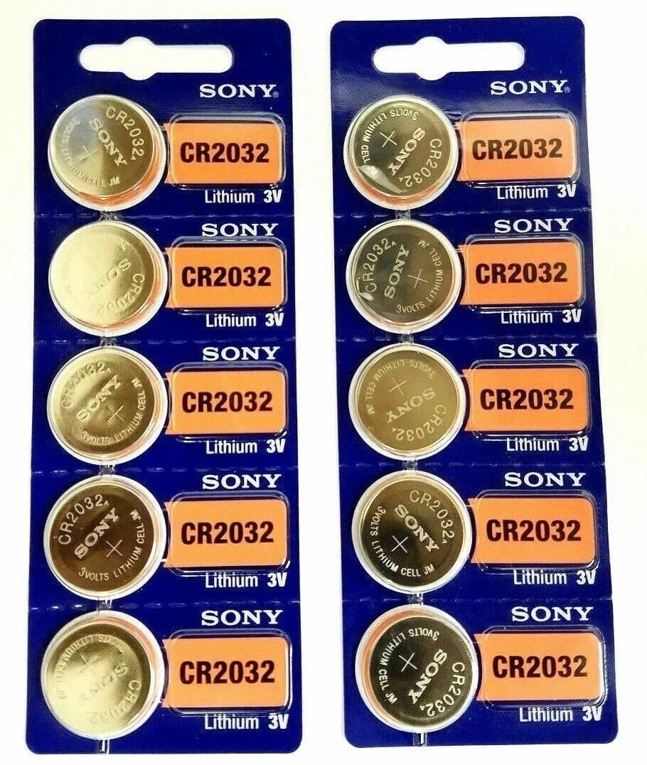 10 Pack SONY CR2032 3V Lithium Coin Battery New expire 2028