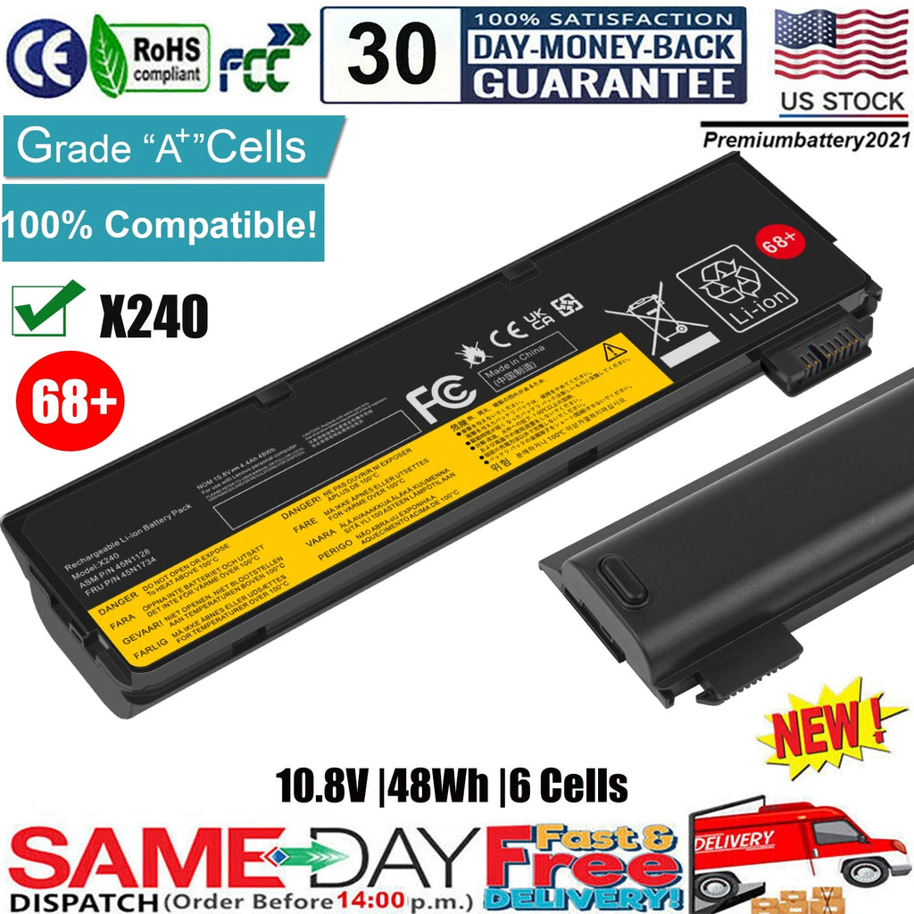 ?68+ Battery For Lenovo Thinkpad T440 T450 T460 T460P T470P T550 T560 L450 L460
