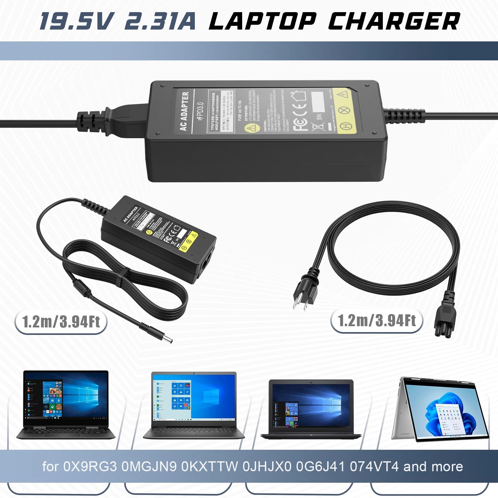 45W AC Adapter Charger For DELL Inspiron 11 13 15 5000 5579 7000 7569 7579 P58F