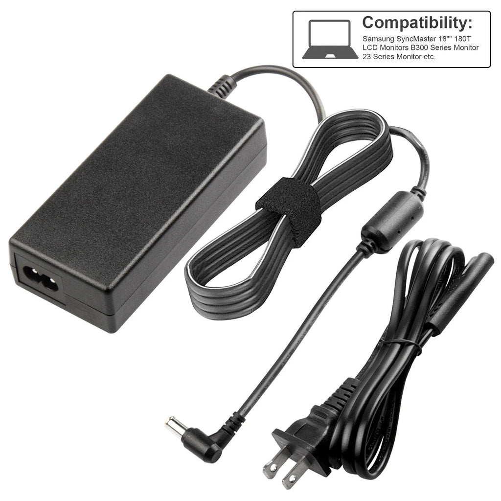 AC Adapter For Samsung SyncMaster P2770FH LCD Gaming Monitor Power Supply Cord