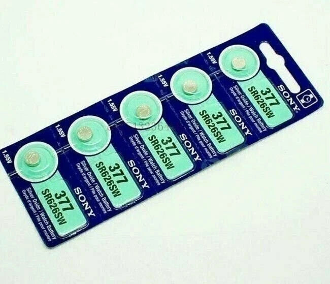 5 NEW SONY (Murata) 377 SR626SW SR66 V377 watch battery EXP 10/2022 - USA Seller