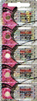 321 MAXELL WATCH BATTERIES (5 piece) SR616SW SR616 S321 321 New USA Seller