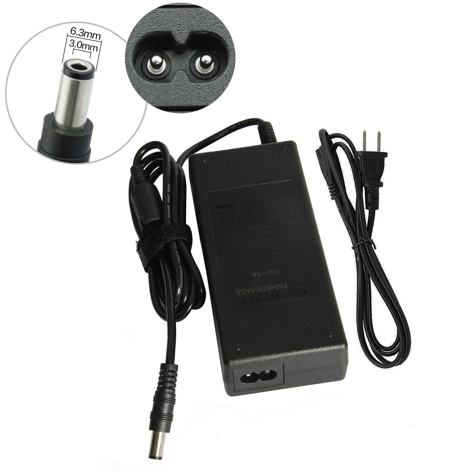15V 5A AC Adapter Charger Power Supply For Toshiba Tecra A6 A7 A8 A9 A10