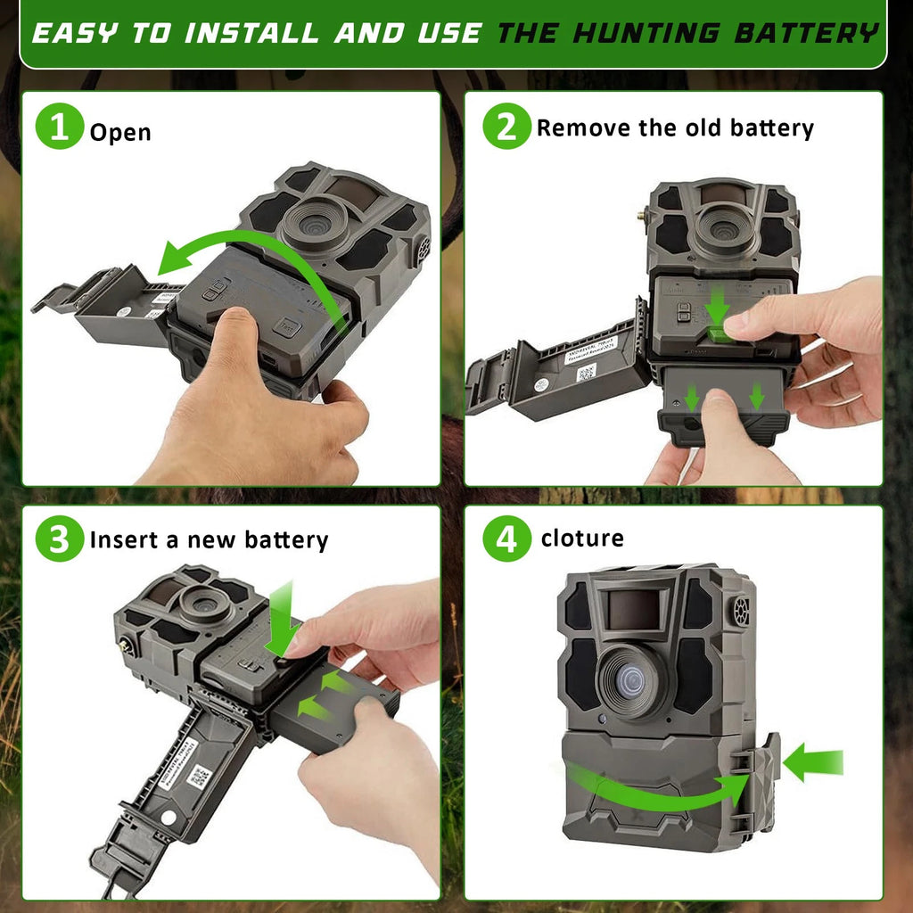 2pcs Battery For Tac-tacam Reveal X XB SK PRO 2.0 3.0 LTE Cellular Trail Camera