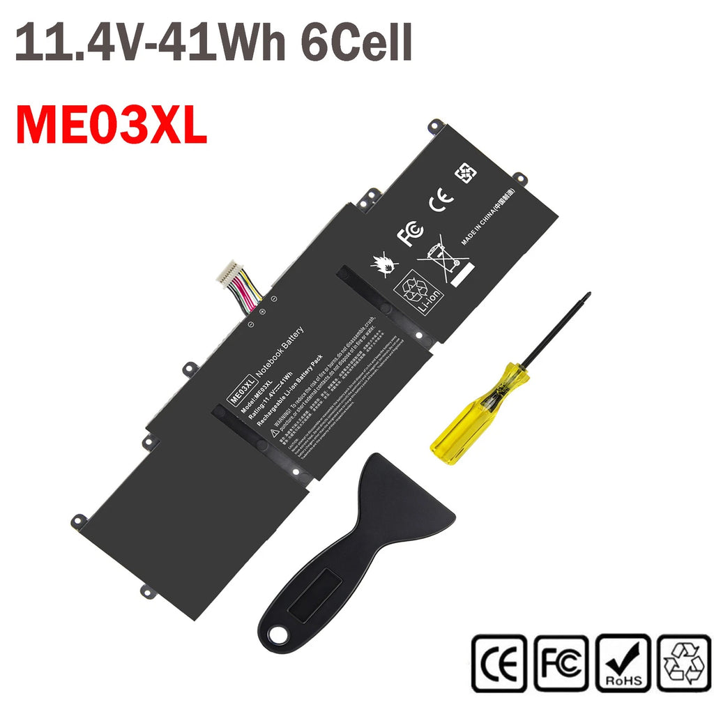 41Wh ME03XL Battery For HP Stream 11-d010nr 11-d010wm Serie Ultrabook 787089-541