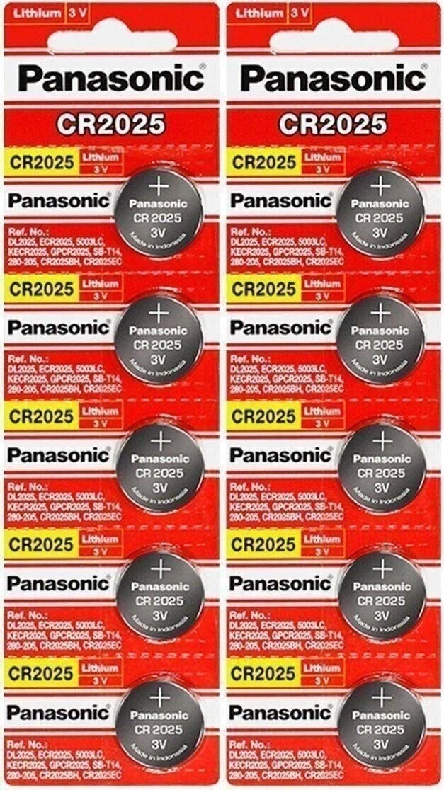 Panasonic CR2025-5 CR2025 3V Lithium Coin Battery