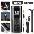 150PSI Air Pump Cordless Air Electric Tire Inflator Car Auto Bike Rechargeable