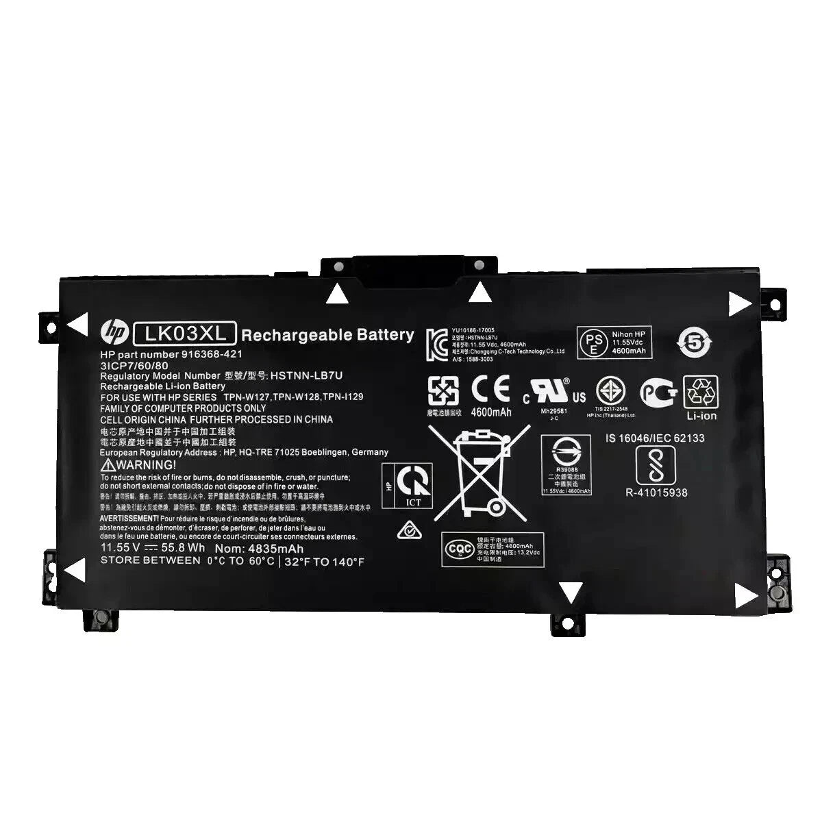 Genuine LK03XL Battery For HP ENVY X360 15-BP 15M-BQ 17M-CE 17-BW L09281-855 NEW