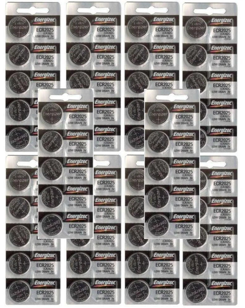 50 energizer cr2025 3V Lithium Coin Battery (Pack 50) Brand New Sealed