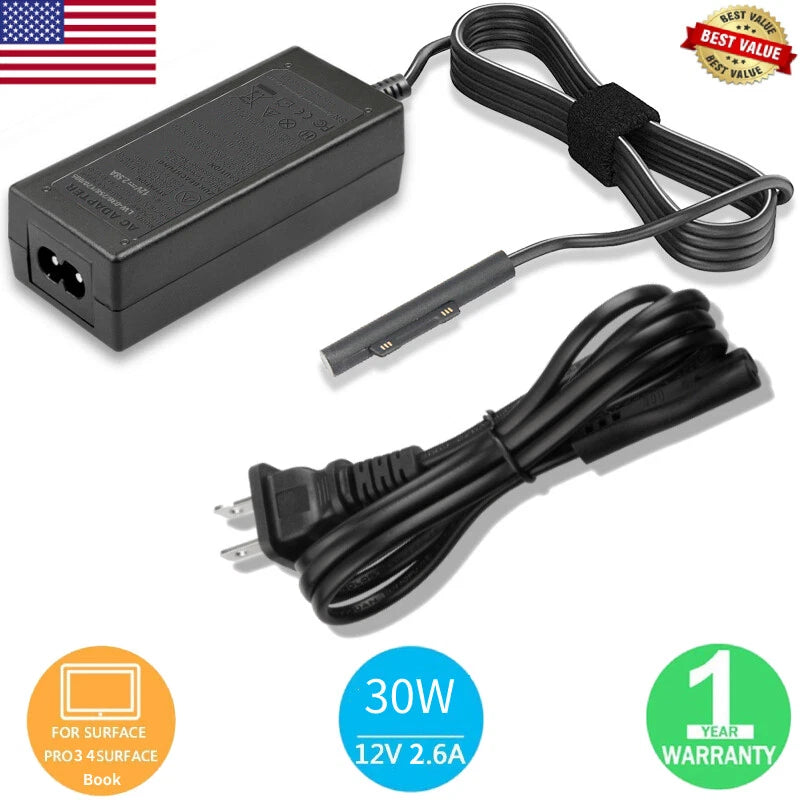 Surface Pro 12V Tablet AC Adapter Power Supply Cord Laptop Charger for Pro 3/4/5