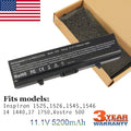 Laptop Battery For DELL Inspiron 1525 1526 1545 1546 1750 312-0625 RN873 CR693