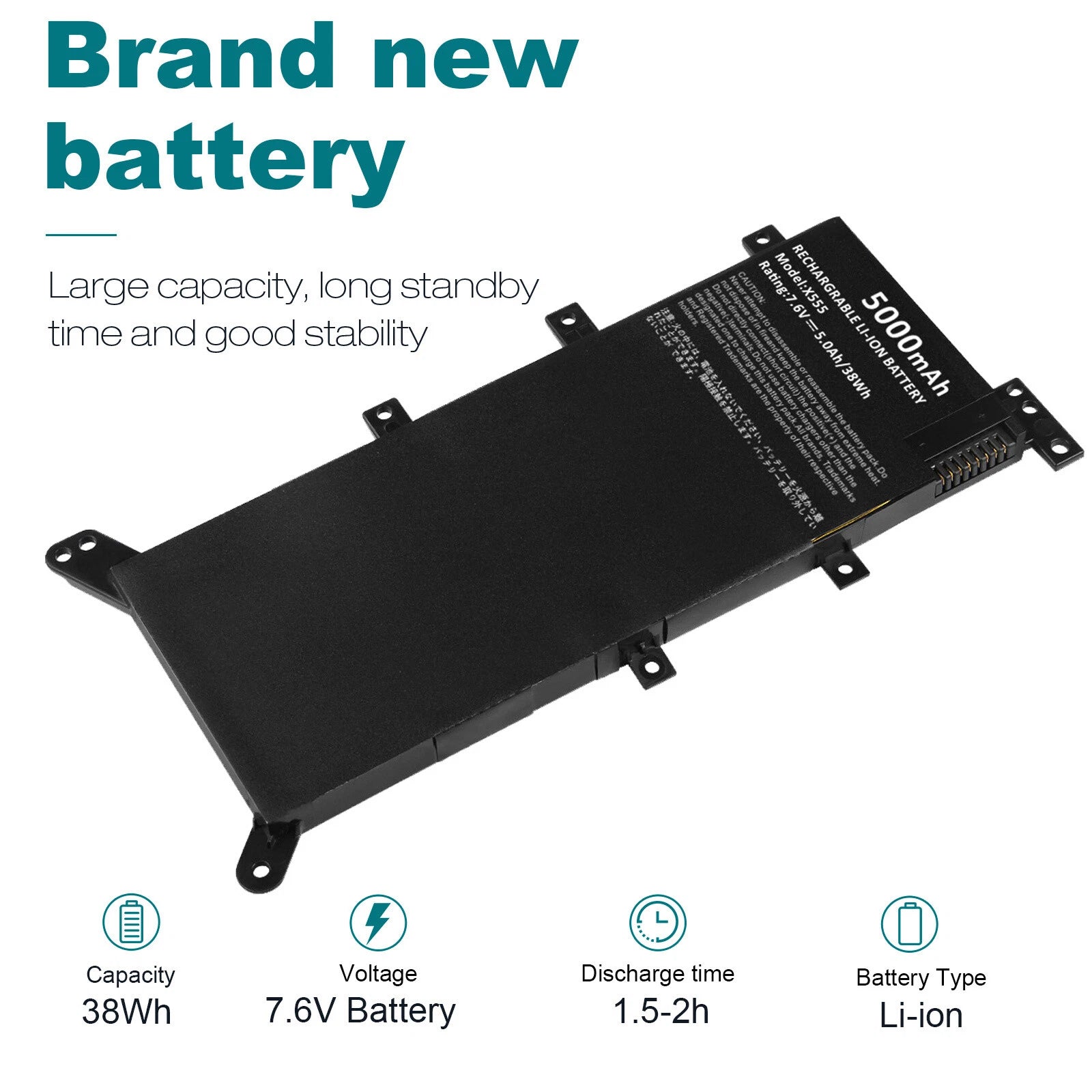 C21N1347 Battery For ASUS X555 X555LA X555LD A555L F554 F554L F555 F555L F555U