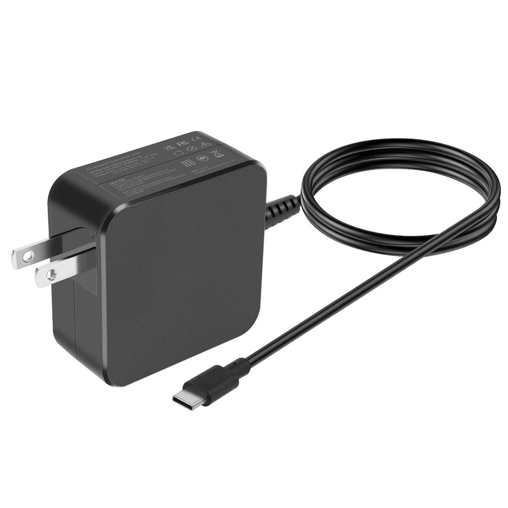 45W AC Adapter USB C Charger For Lenovo Chromebook C330 S330 C340 100e 300e 500e