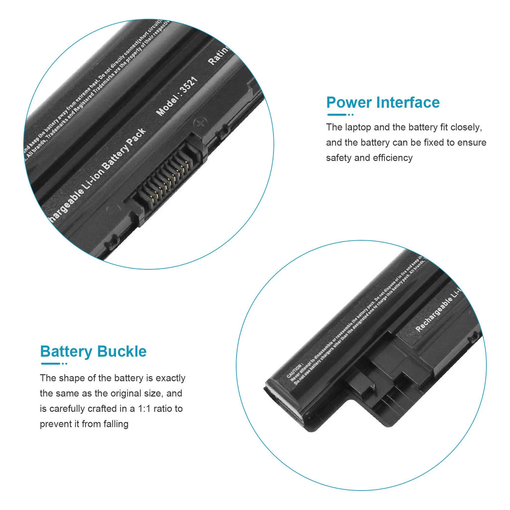 MR90Y XCMRD Battery For Dell Inspiron 3421 5421 15-3521 5521 3721 3737 3543 58Wh