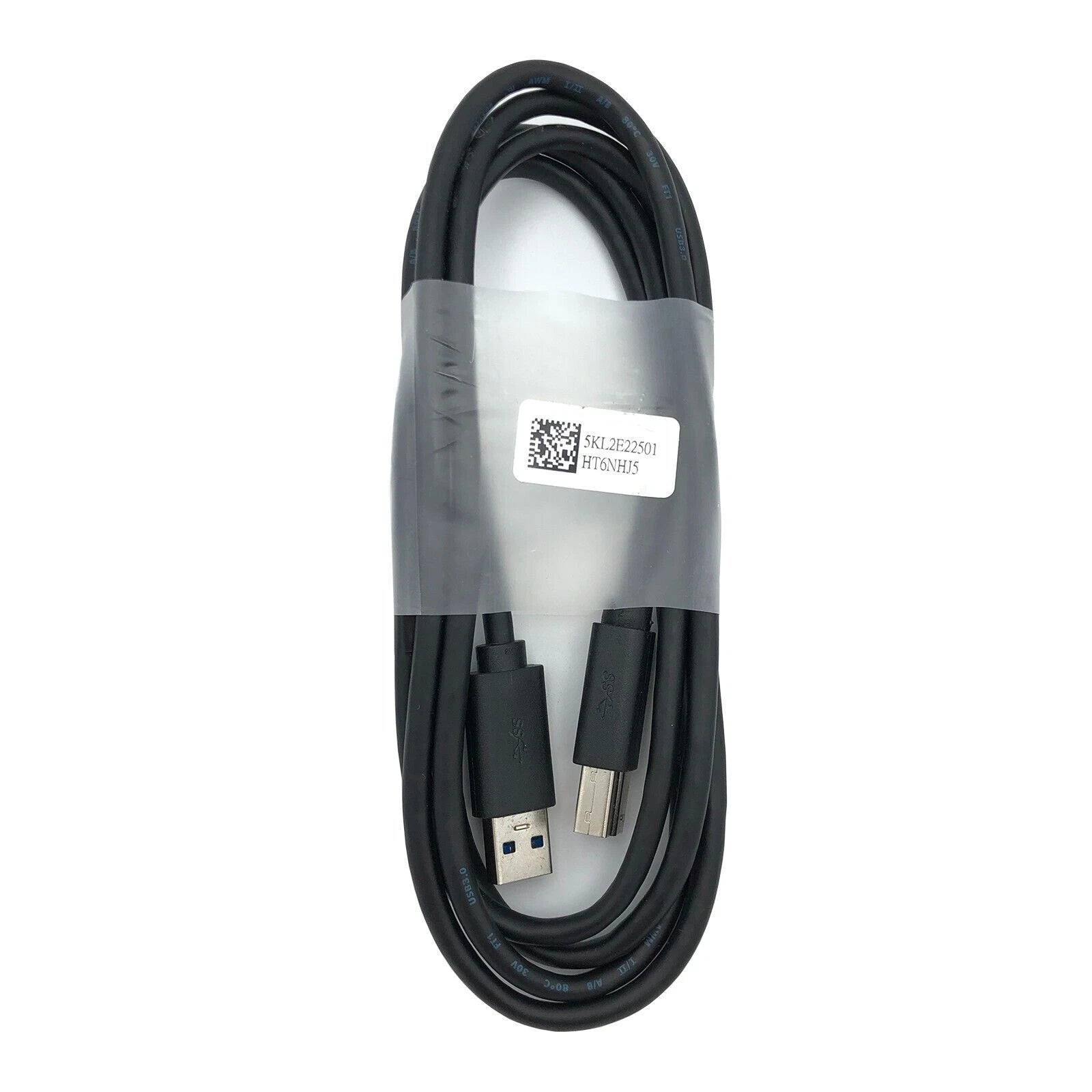 LOT 10 NEW Dell Cord 5ft USB 3.0 A to B Male Super Speed for Printers & Scanners