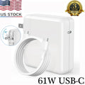 61W USB C Power Adapter Charger for MacBook PRO 13" A1718 +Cable for macbook Air