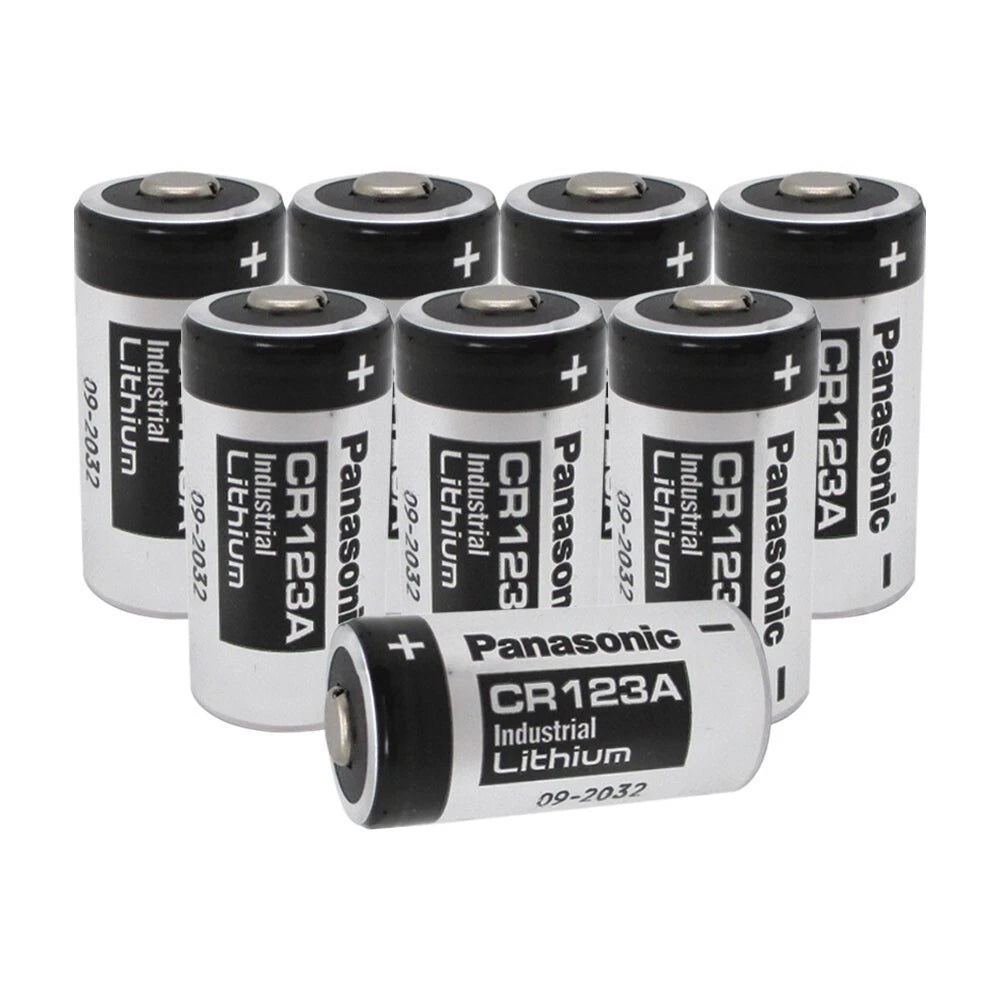 8 Fresh Panasonic CR123 CR123A 123 Lithium Batteries EXP 12/2028