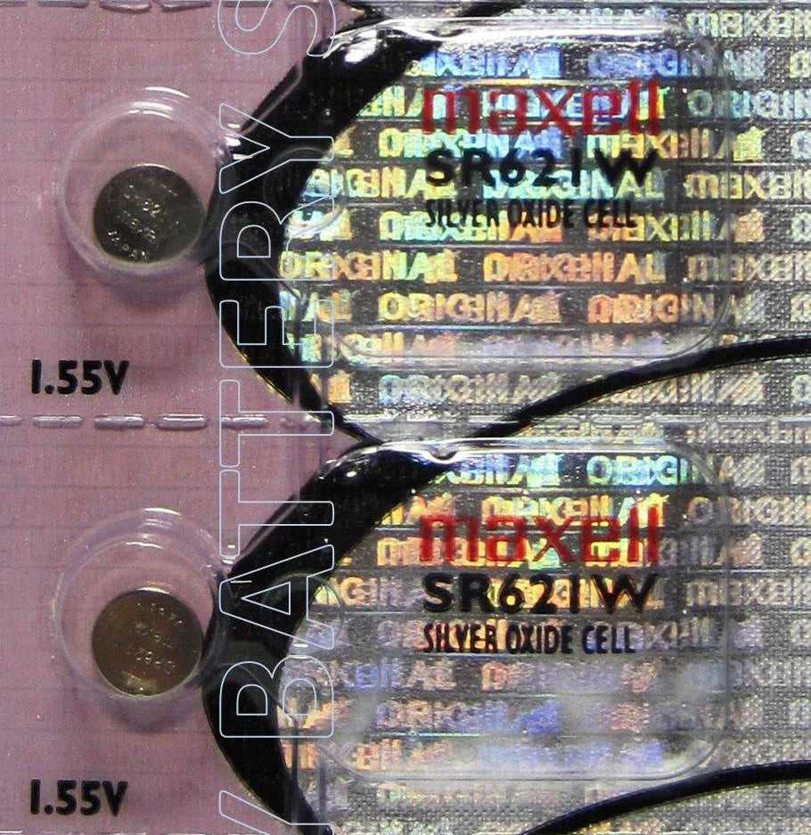 2 Maxell 363 Watch Batteries SR621W
