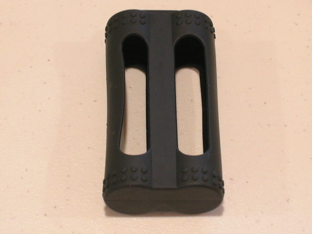 1 pc 2-bay 18650 SILICONE STORAGE PROTECTIVE CASE HOLDER BATTERY black