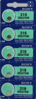 10 Sony Silver Oxide SR527SW SR527W SR527 1.55V Battery (2 x 5)
