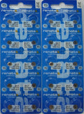 20 Renata Mercury Free SR516SW Batteries
