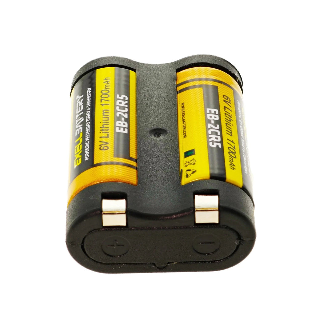 6V 1700mAh 2CR5 Photo Lithium Battery Compatible With 2CR5 DL245 EL2CR5 2CR5M
