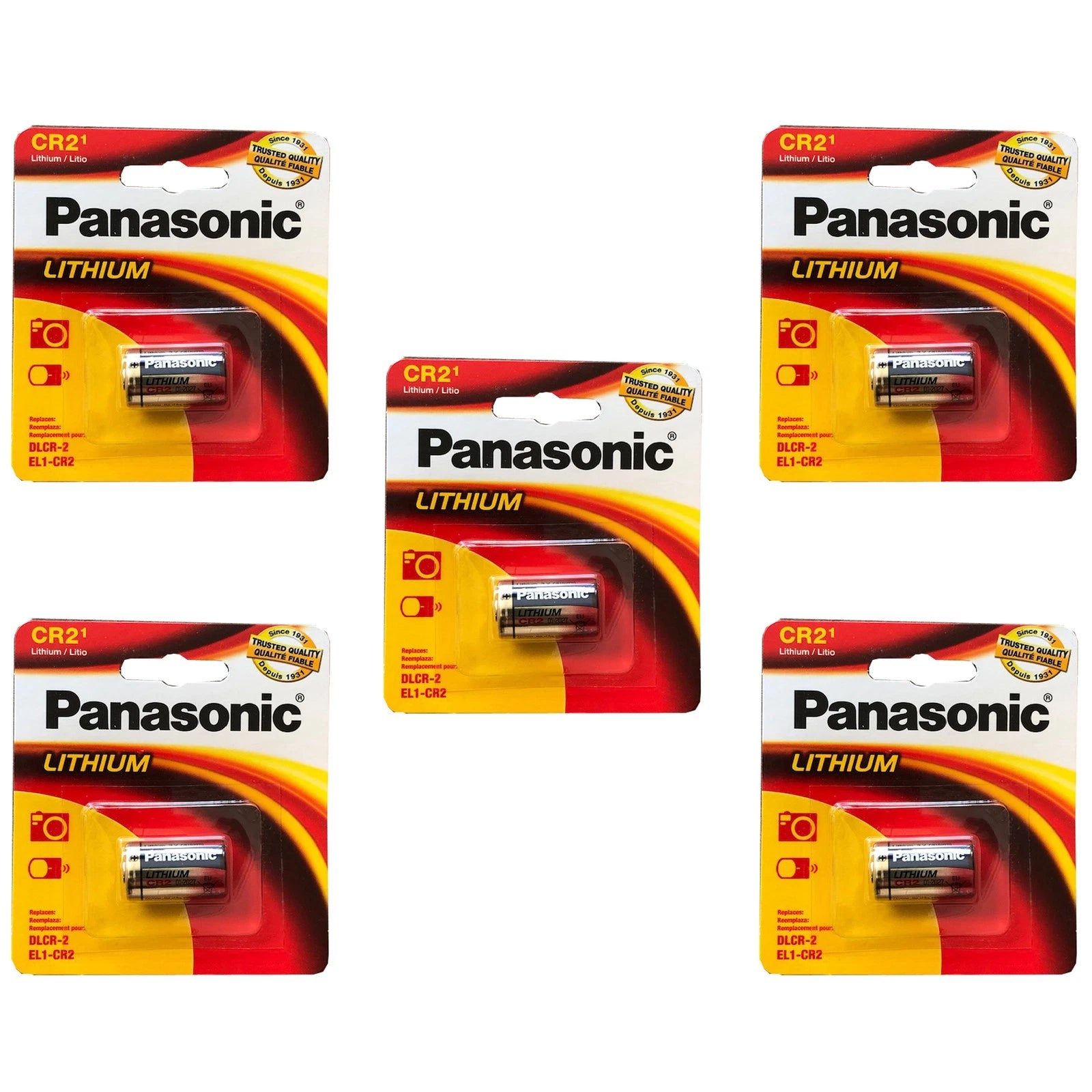 5x Panasonic 3V CR-2 Photo Battery Compatible With 5046LC CR1025 RLCR2-L VCR2NP